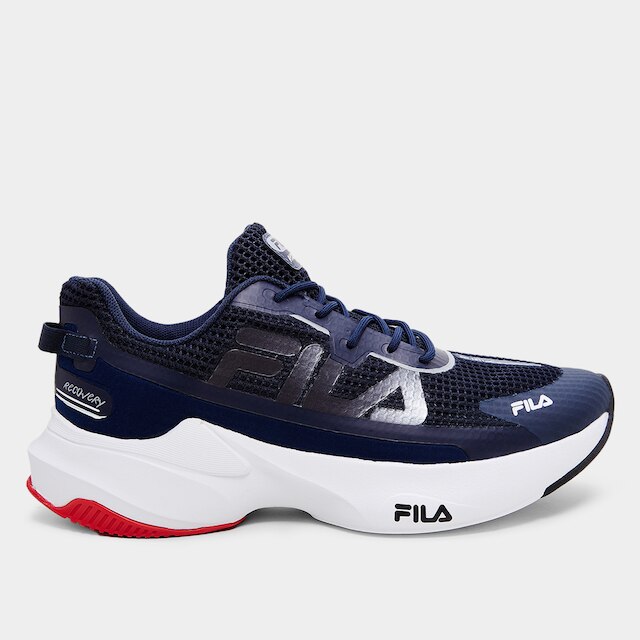 Tênis Fila Recovery Masculino - Marinho+Preto