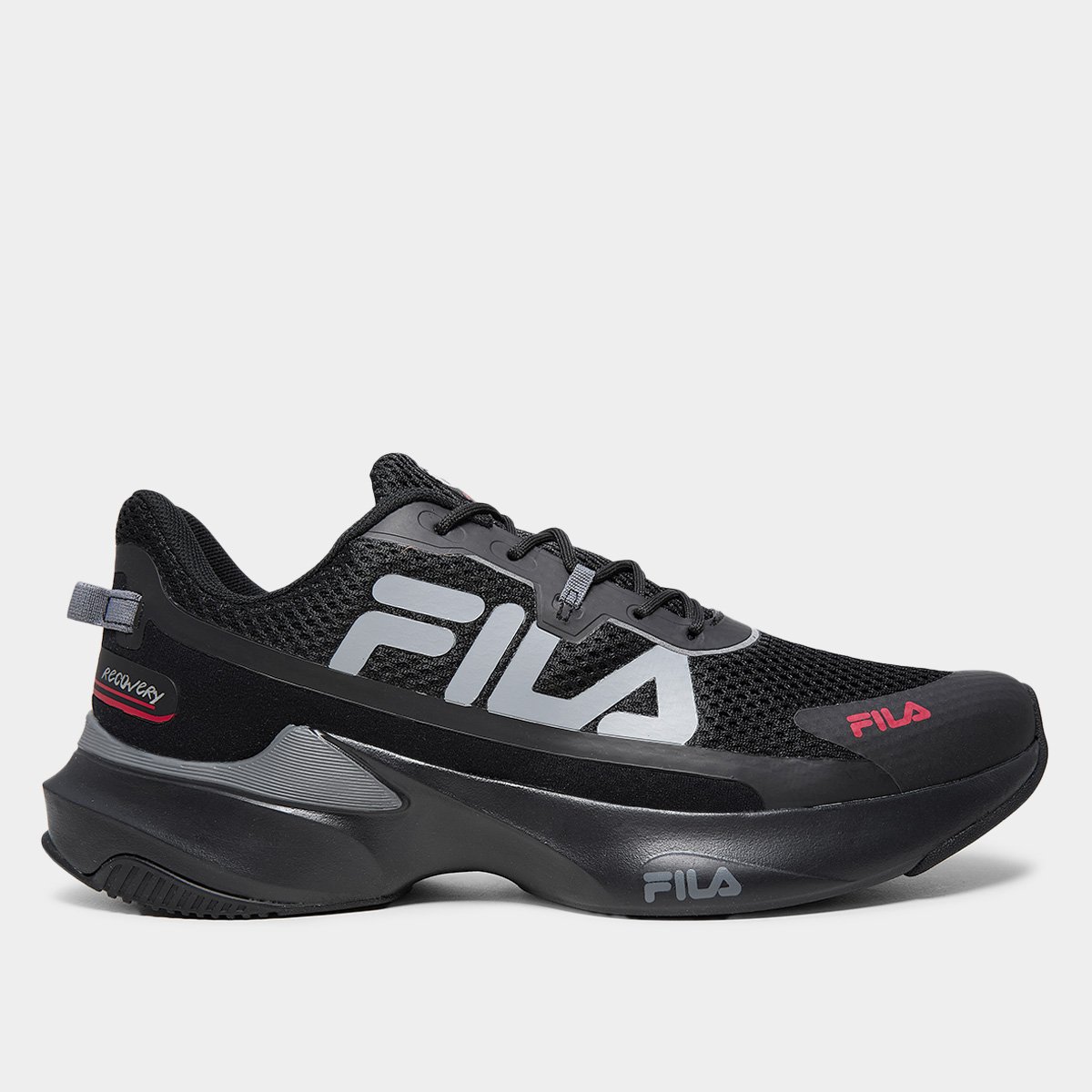 Tênis Fila Recovery Masculino Preto+Chumbo Netshoes