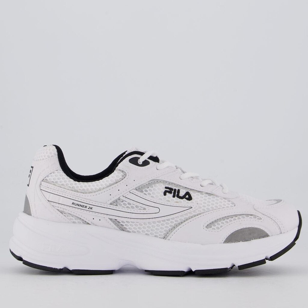 Tênis Fila Runner 2k Branco e Preto