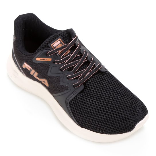 Tênis Fila Sparky Feminino - Preto+Rosa Menor preço em Tênis Fila Sparky Feminino - Preto+Rosa