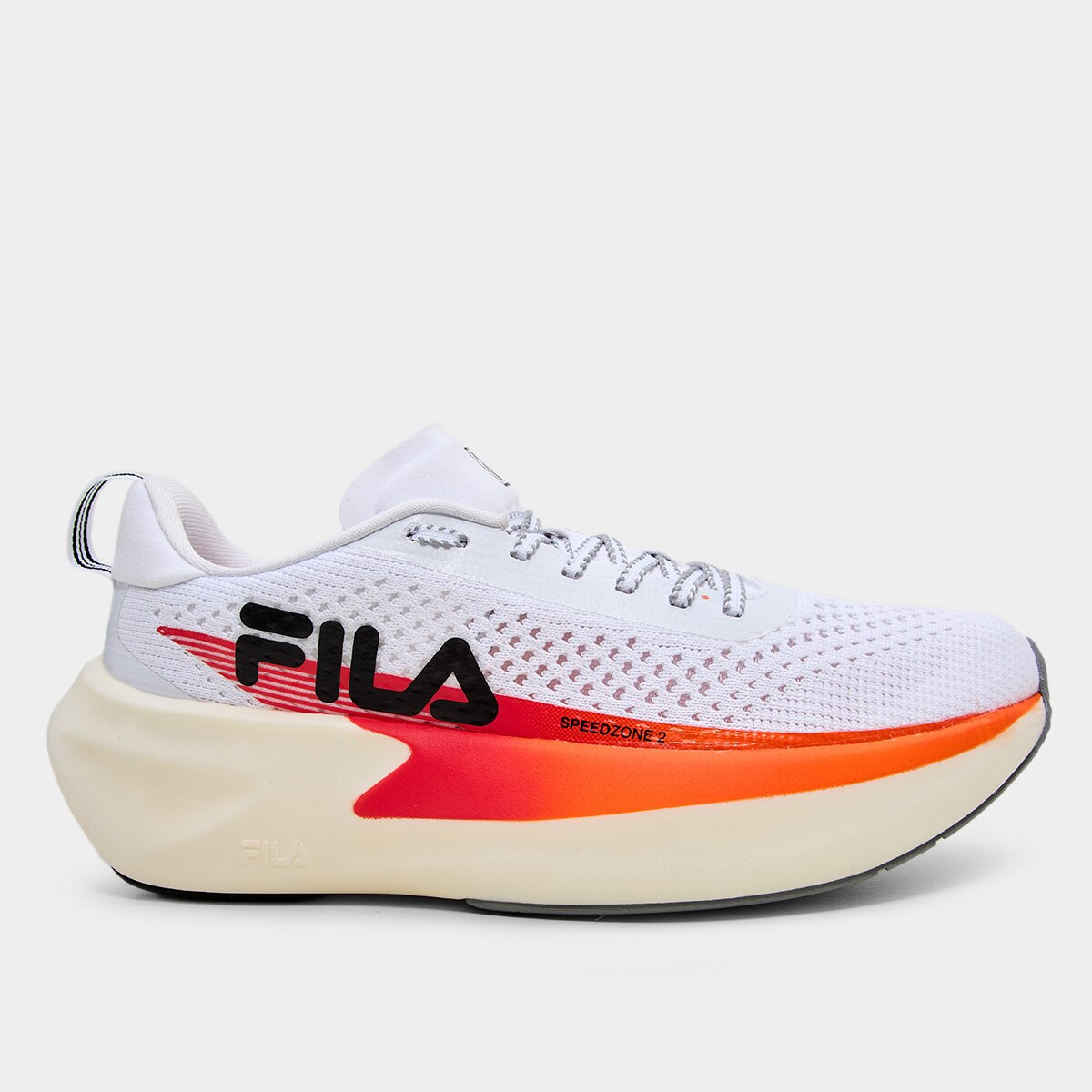 Tenis Fila Speedzone 2 Feminino Branco Laranja