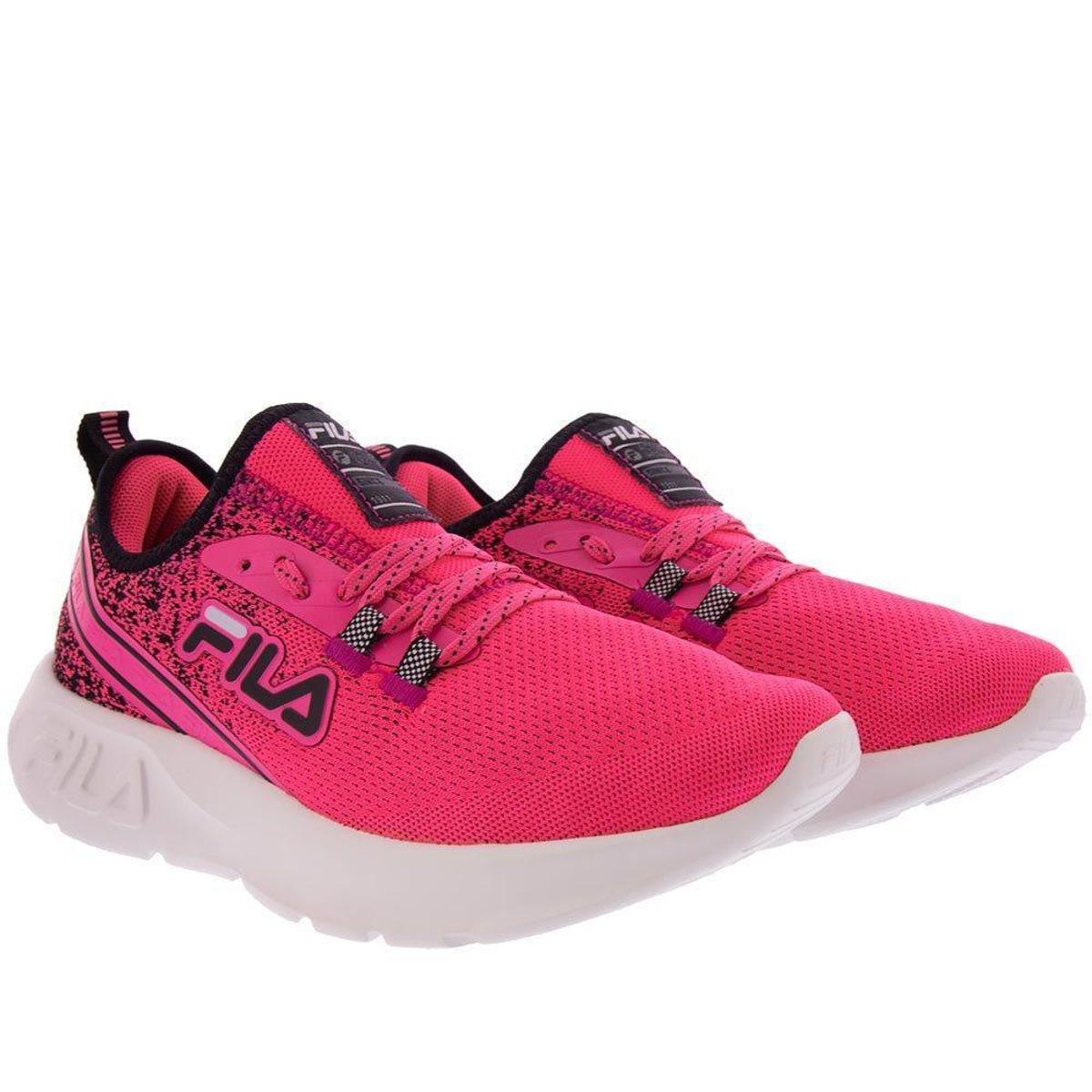 Tênis Fila Stay Esportivo Feminino Tecido Neon Rosa - Pink | Netshoes
