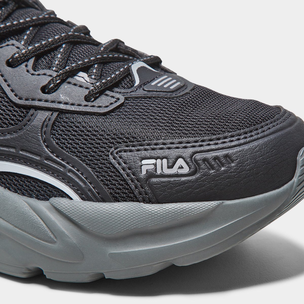 Tênis Fila Street Fit Masculino Preto+Cinza Netshoes