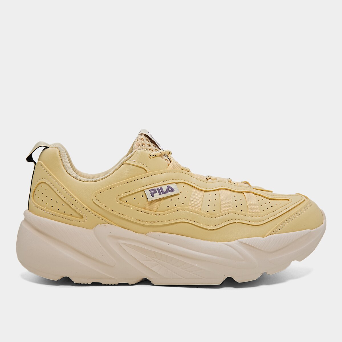 Tenis Fila Street Fit 3 Feminino Bege Roxo