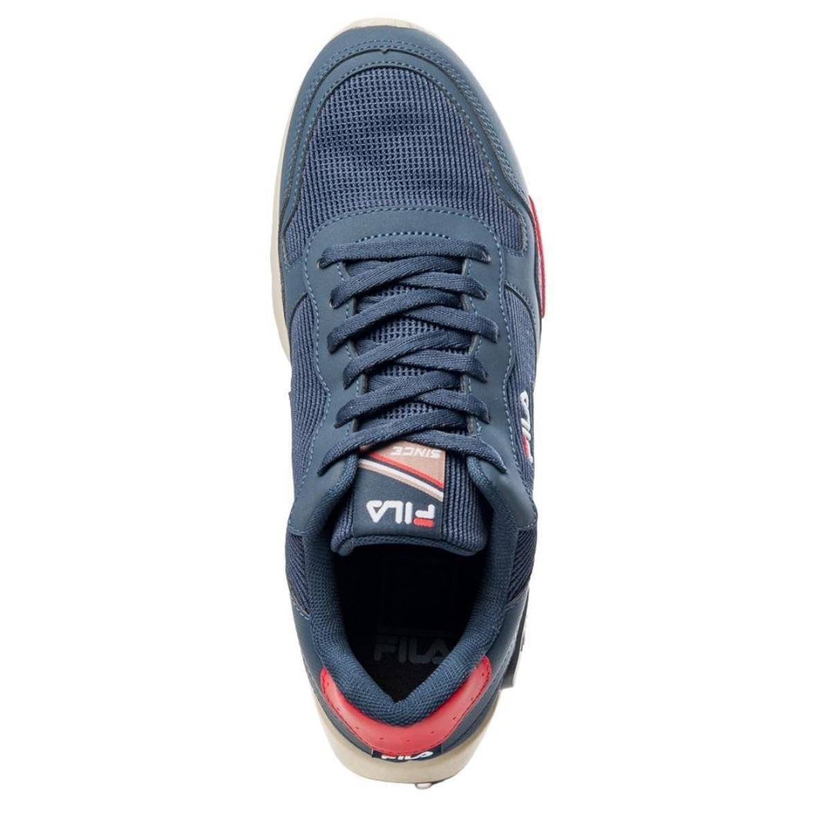 T nis Fila Tractor Masculino Original Marinho Vermelho Netshoes