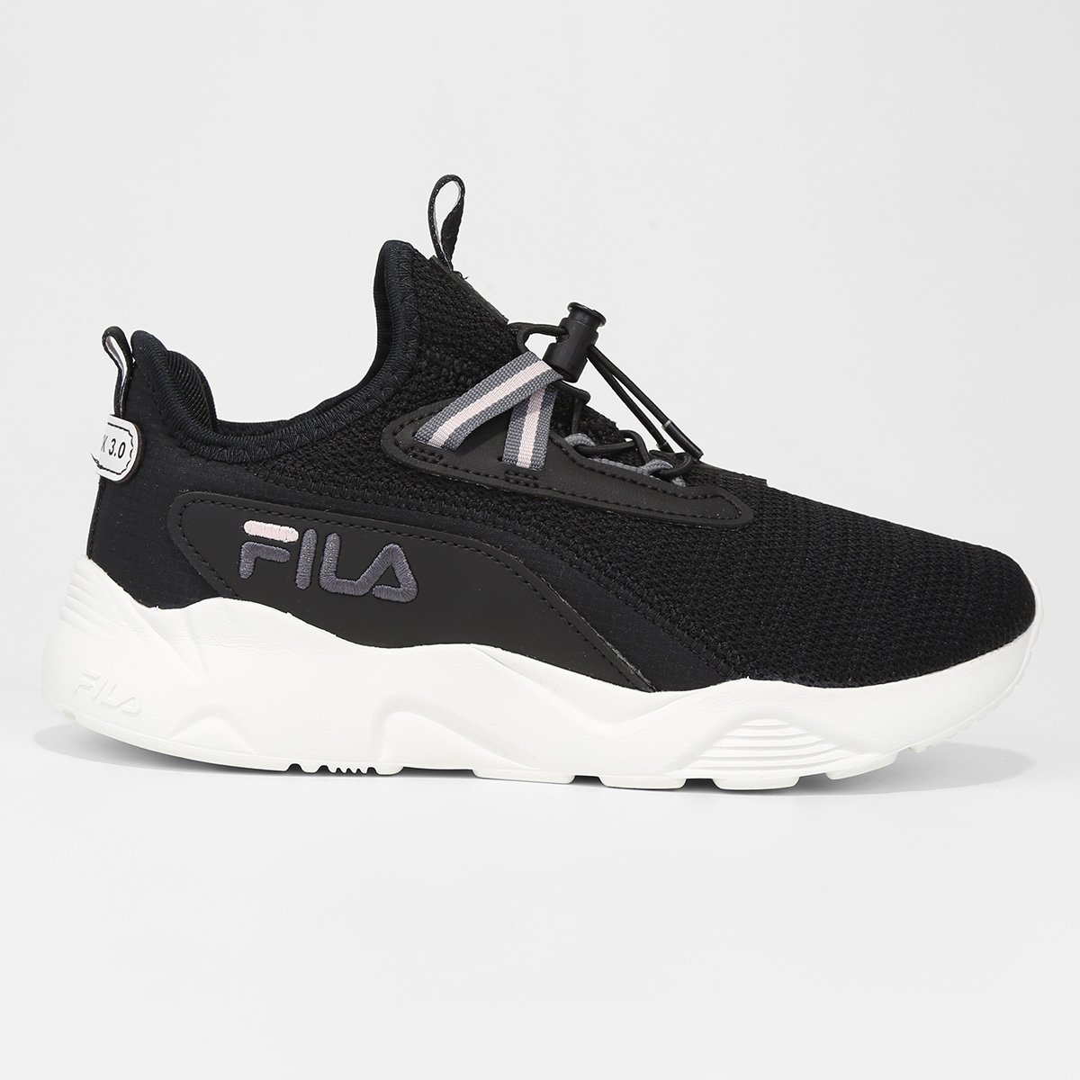 Tênis Fila Feminino Preto+Branco Netshoes