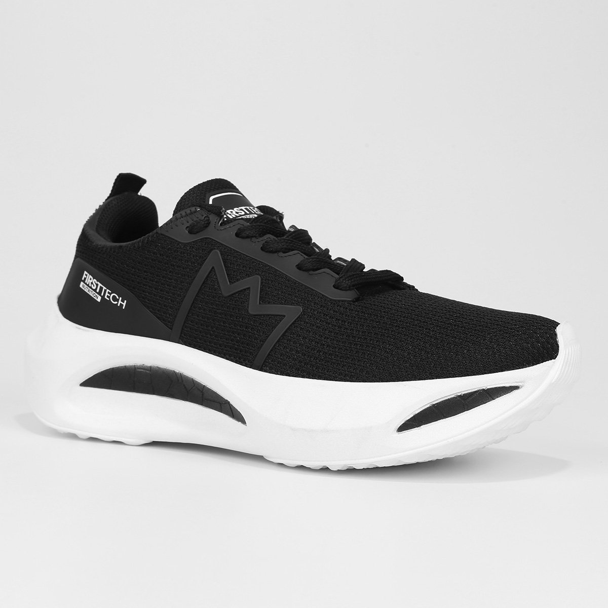 Tênis First T191 Masculino Branco+Preto Netshoes - Main Image