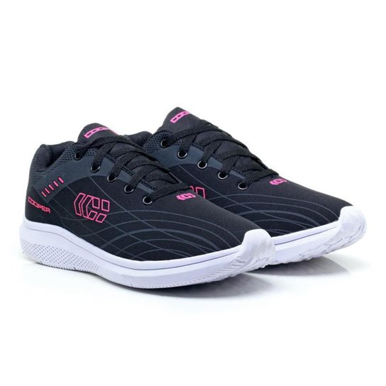 Tênis Fitness Feminino Cadarço Leve Conforto Dia a Dia - Rosa+Preto é ruim? Tênis Fitness Feminino Cadarço Leve Conforto Dia a Dia - Rosa+Preto é boa?