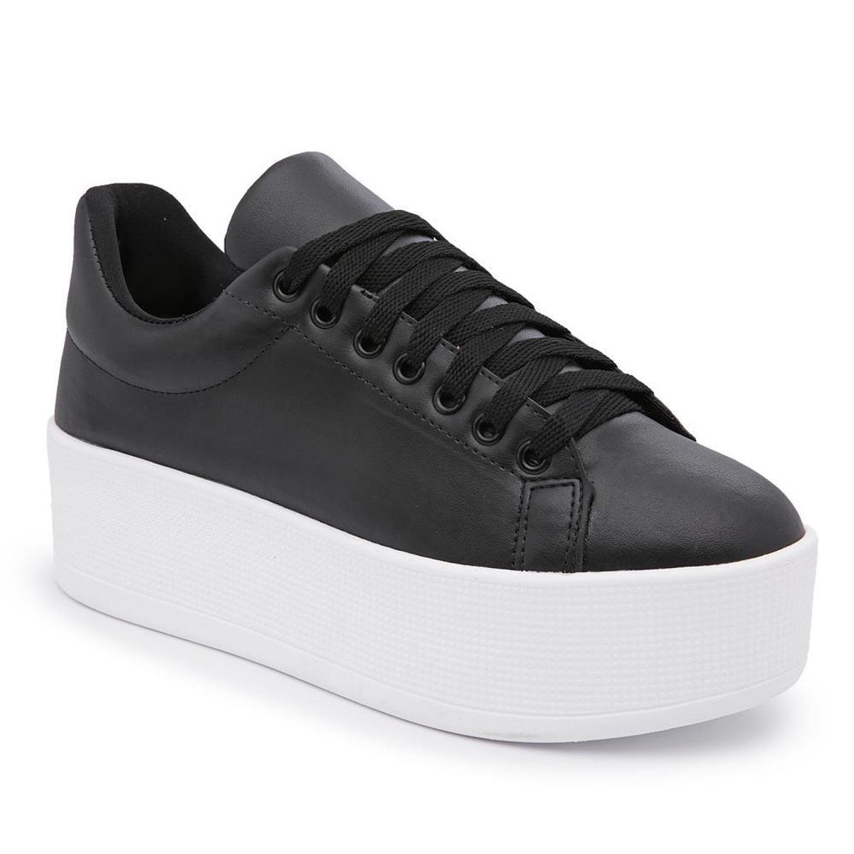 tenis flat form preto