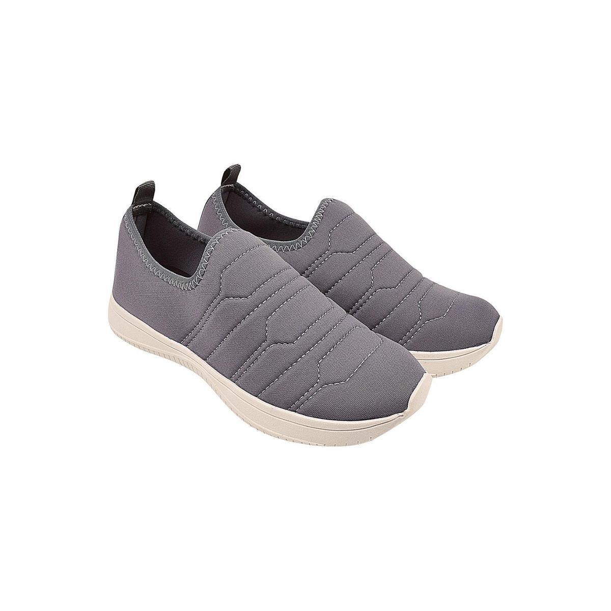 Tenis Flat Form Sapatenis Feminino Casual Via Boreal - Cinza | Netshoes