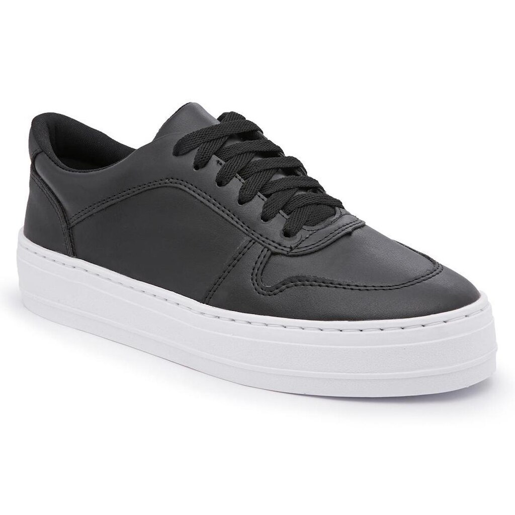 Tênis Flatform Feminino Cadarço Conforto Dia a Dia Leve