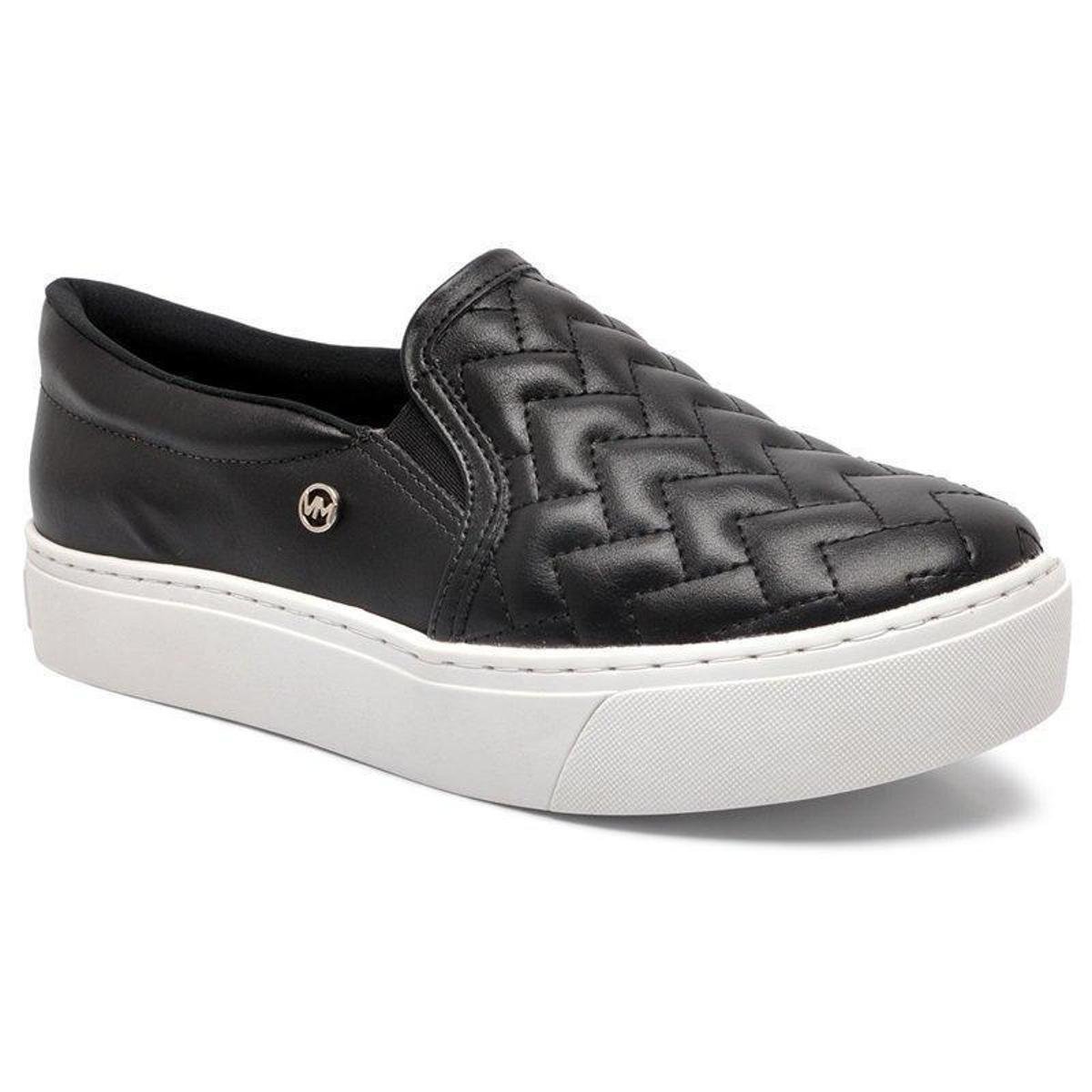 Tênis Flatform Via Marte Sem Cadarço Feminino - Preto | Netshoes
