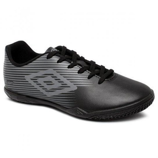 Tênis Futsal Indoor Infantil Umbro F5 Light - Preto e Grafite - Preto+Grafite Menor preço em Tênis Futsal Indoor Infantil Umbro F5 Light - Preto e Grafite - Preto+Grafite