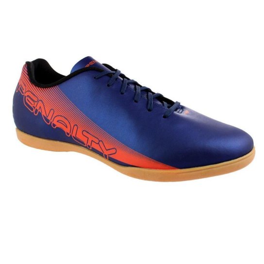 Tênis Futsal Penalty Bravo Xx Masculino - Marinho e Laranja Menor preço em Tênis Futsal Penalty Bravo Xx Masculino - Marinho e Laranja
