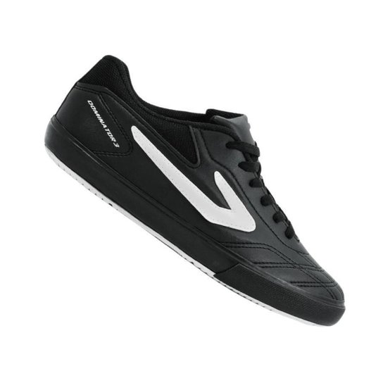 Tênis Futsal Topper Dominator 3 Masculino - Preto+Branco Menor preço em Tênis Futsal Topper Dominator 3 Masculino - Preto+Branco