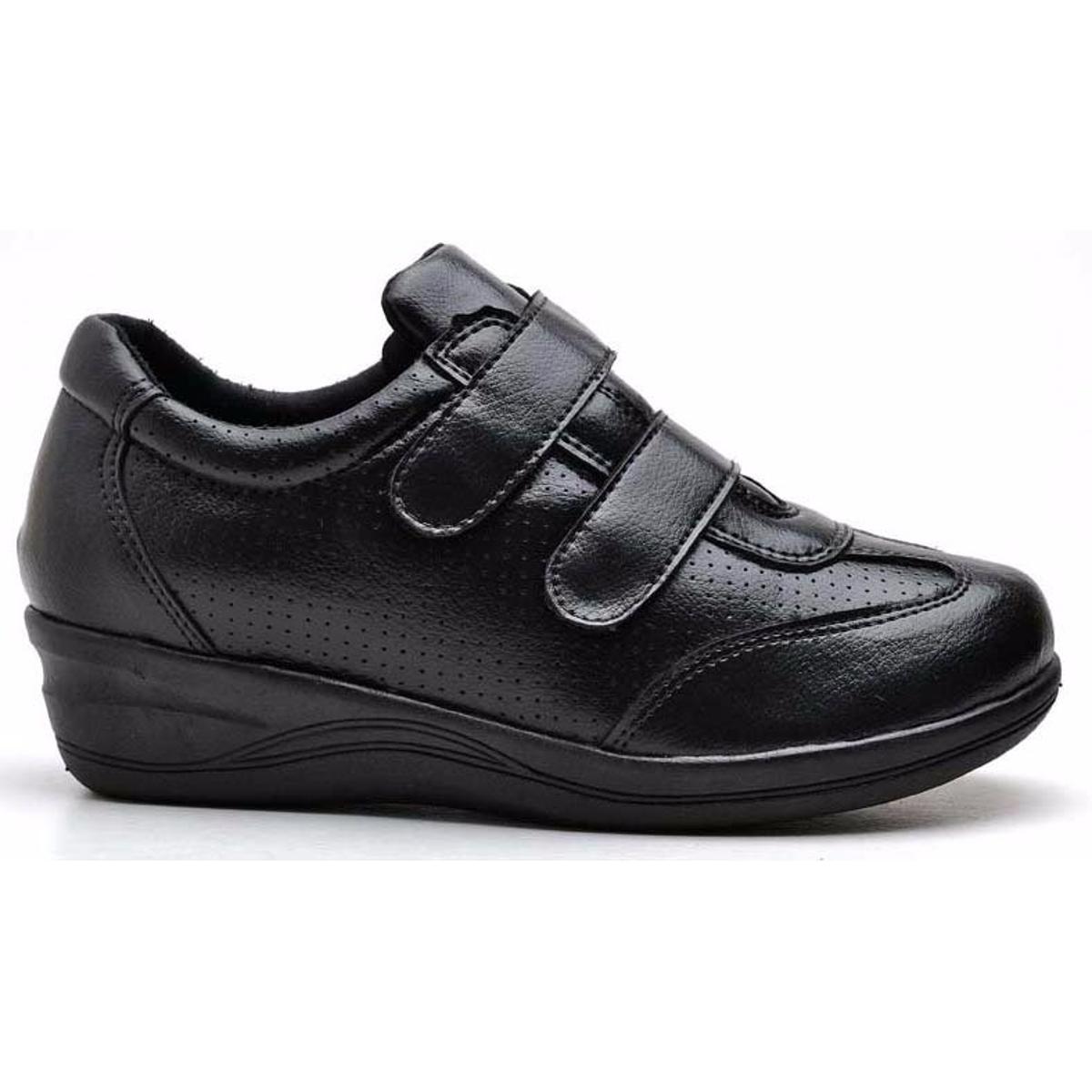 Tenis Gh Calcados Ortopedico Conforto Feminino - Preto | Netshoes