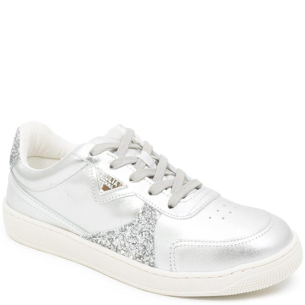Tenis Giulia Domna Prata com Detalhe de Gliter