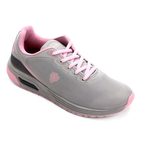 Tênis Gonew Aster Feminino - Cinza e Rosa Menor preço em Tênis Gonew Aster Feminino - Cinza e Rosa
