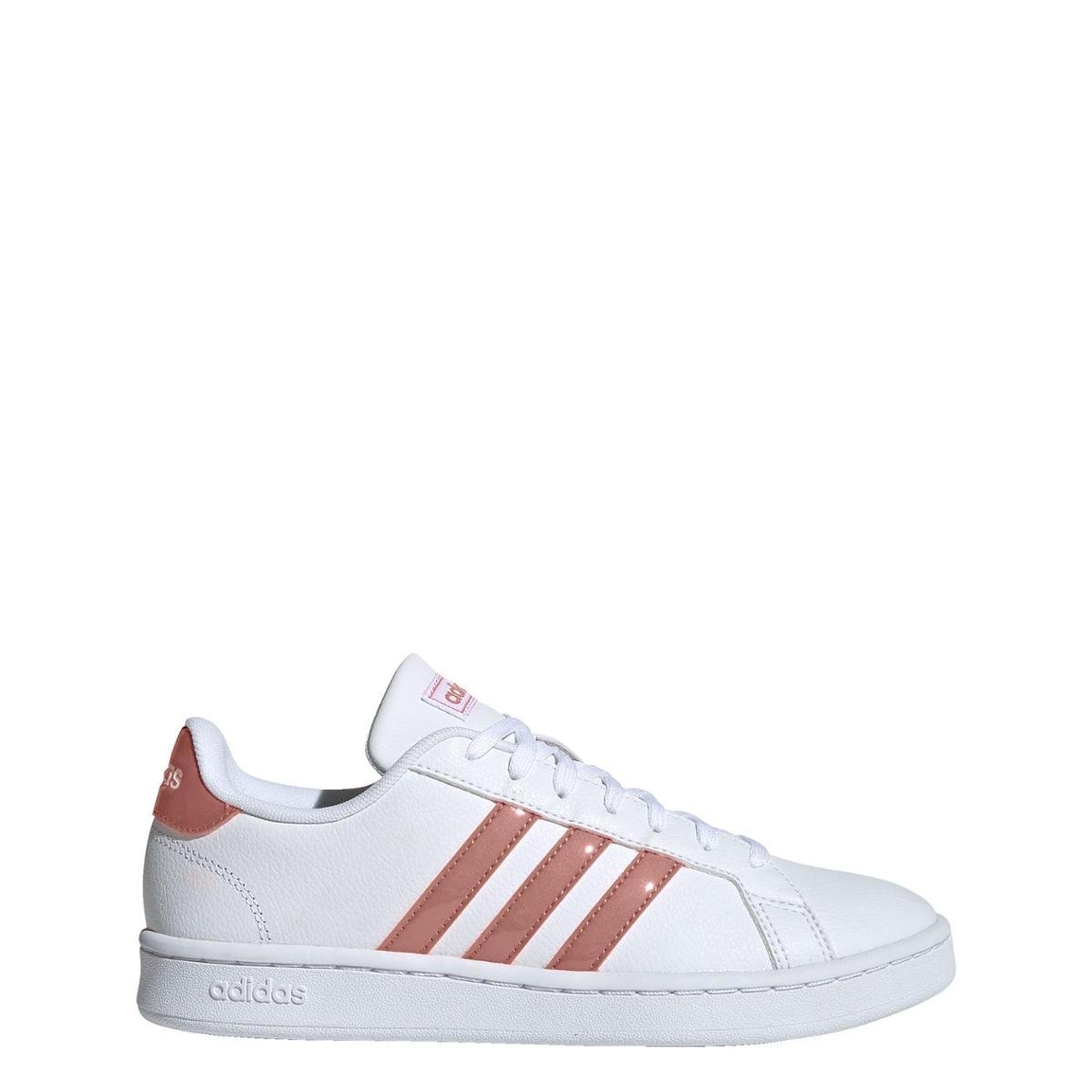 adidas branco com rose