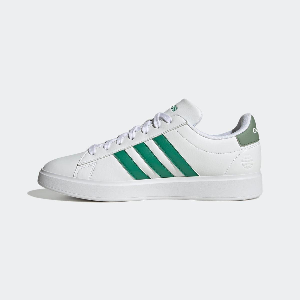 Tênis Grand Court Cloudfoam Comfort Adidas - Branco+Verde | Netshoes