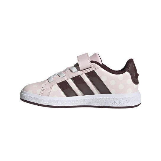 TENIS GRAND COURT MINNIE EL K JR8133 - ROSA CLARO/BORDO 32