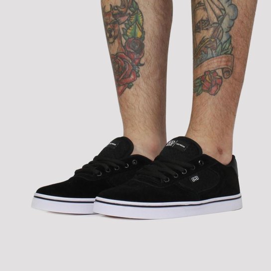 Tênis Hocks Flat Lite - Black White
