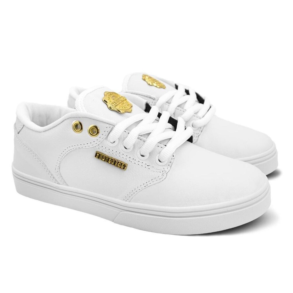Tênis Hocks Montreal New White Gold