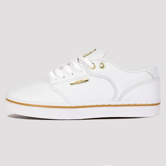 Tênis Hocks Montreal - White/ Gold - Branco Menor preço em Tênis Hocks Montreal - White/ Gold - Branco