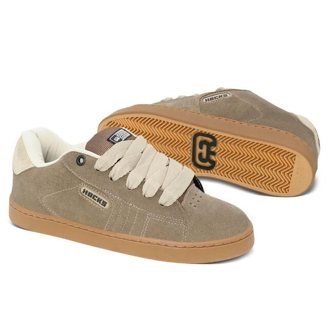 Tênis Hocks Ruas Skate Masculino - Marrom - Marrom | Netshoes