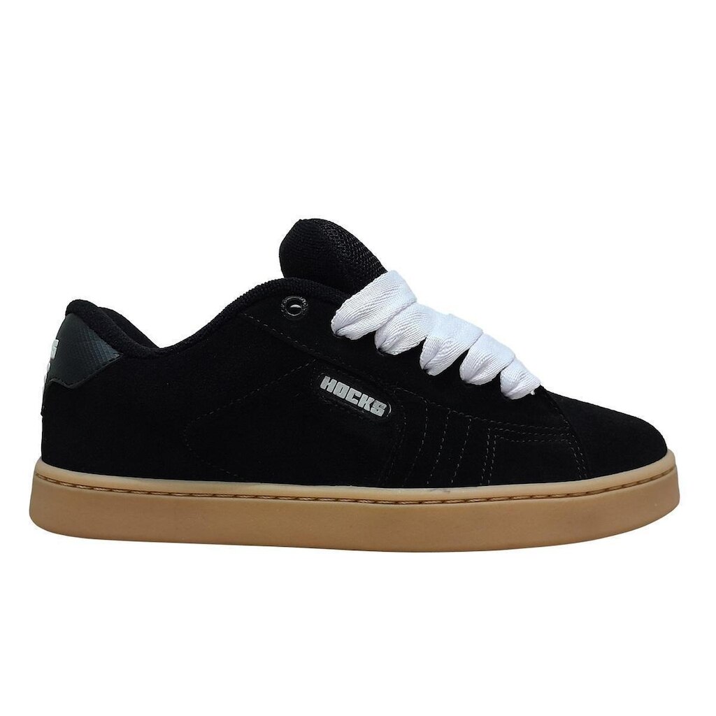 Tênis Hocks Ruas Skate Robusto Suede Fat Lace Rubber Max