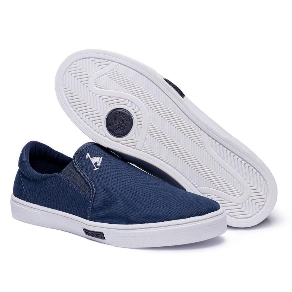 Tênis Iate Masculino Slip On Elástico Conforto Polo Joy