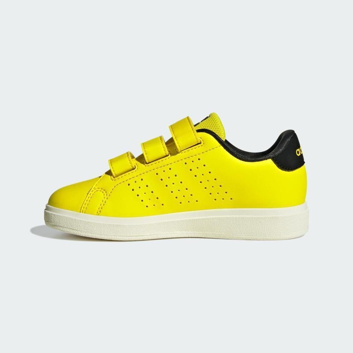 Tênis Infantil Adidas Advantage Smile - Amarelo | Netshoes