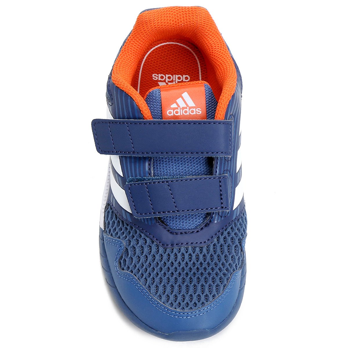 tenis adidas infantil azul e laranja