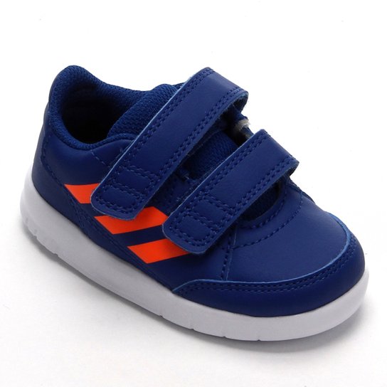 Tênis Infantil Adidas Altasport - Azul Royal e Laranja Menor preço em Tênis Infantil Adidas Altasport - Azul Royal e Laranja