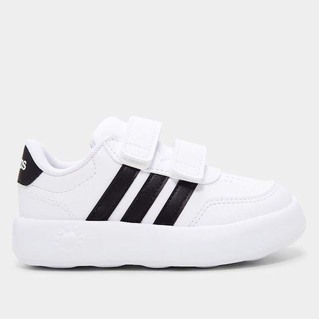 Tênis Infantil Adidas Breaknet - Branco+Preto