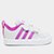 Tênis Infantil Adidas VS Pace - Off white+Rosa
