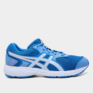Tênis Infantil Asics Buzz 4 Gs - Azul+Dourado