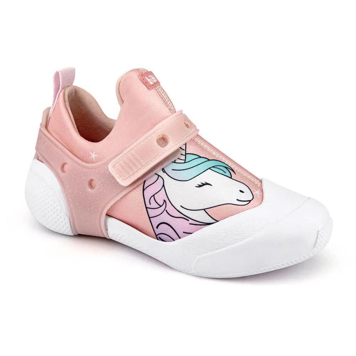 Tênis Infantil Bibi 2way Monster Unicórnio Homem Aranha Slip - Rosa |  Netshoes