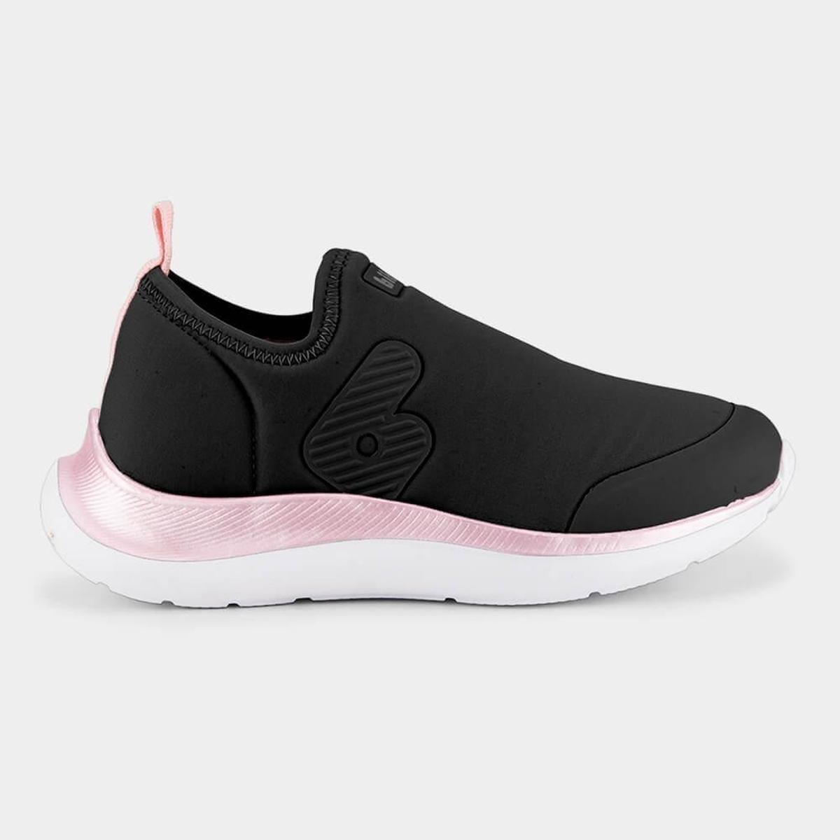 Tênis Infantil Bibi Action Preto com Rosa