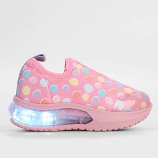 Tênis Infantil Bibi Com Led Feminino - Colorido Menor preço em Tênis Infantil Bibi Com Led Feminino - Colorido