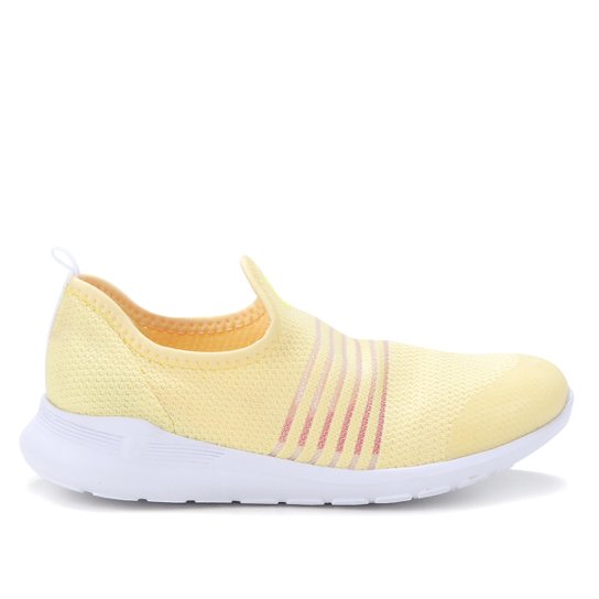 Tênis Infantil Bibi Confort Feminino - Amarelo Menor preço em Tênis Infantil Bibi Confort Feminino - Amarelo