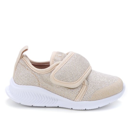 Tênis Infantil Bibi Confort Feminino - Dourado Menor preço em Tênis Infantil Bibi Confort Feminino - Dourado