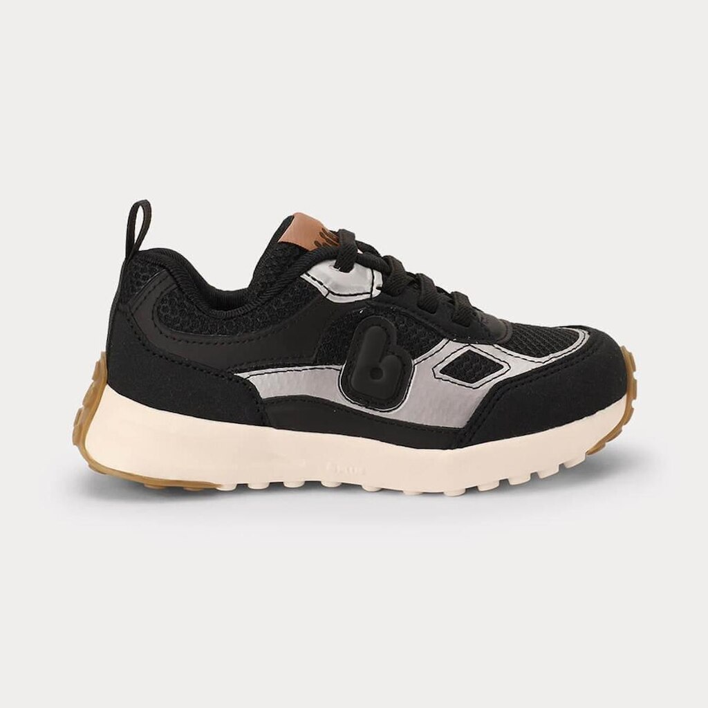 Tênis Infantil Bibi Jogging Kids Preto com Prata