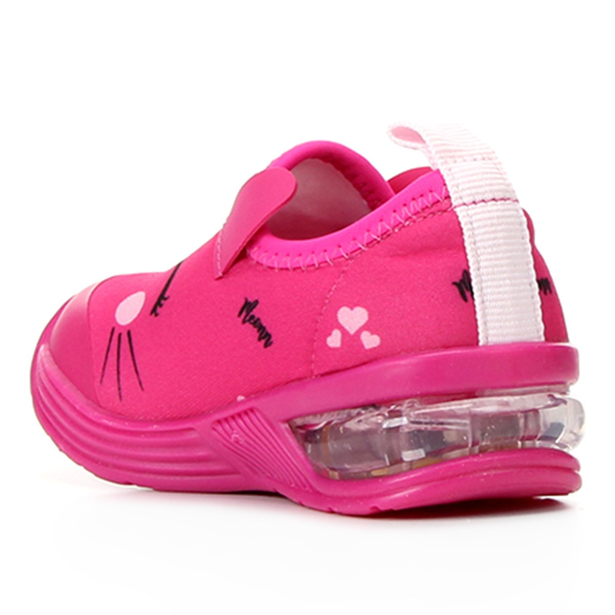Tênis Infantil Bibi Luz Led Space Wave Cat Feminino - Pink | Netshoes