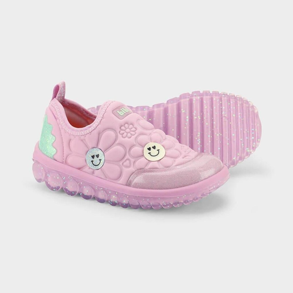 Tênis Infantil Bibi Roller 2.0 Lilás de Flores
