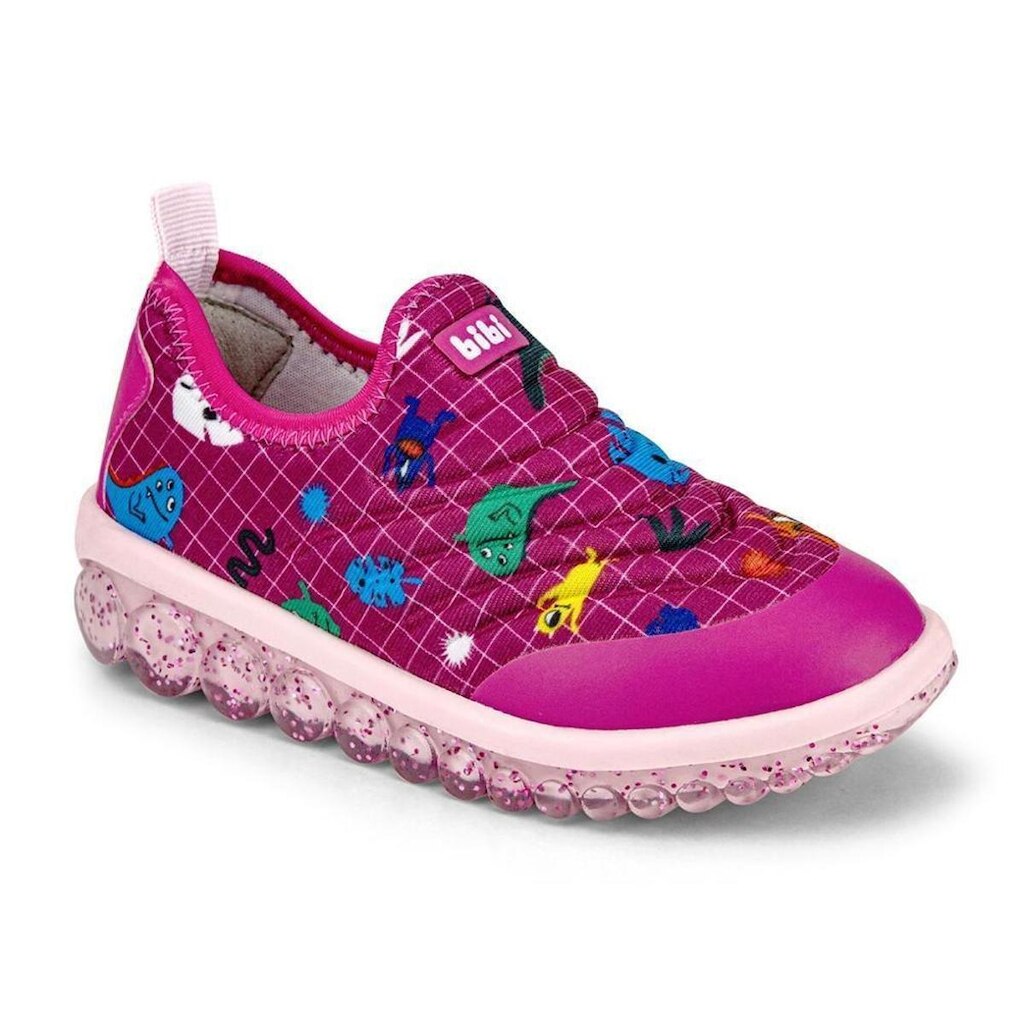 Tênis Infantil Bibi Roller Monsters Feminino Rosa - 1174003