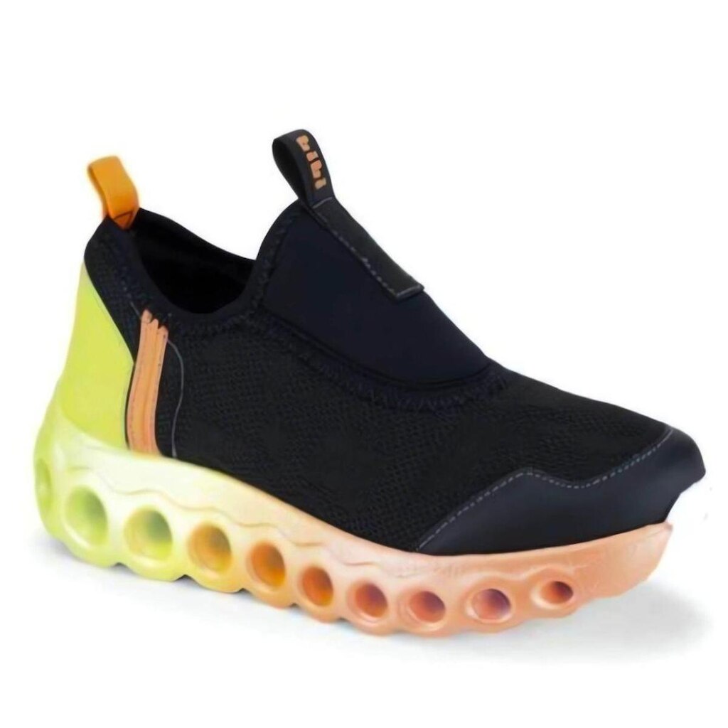 TÊNIS INFANTIL BIBI ROLLER SPORT PRETO AMARELO FLUOR