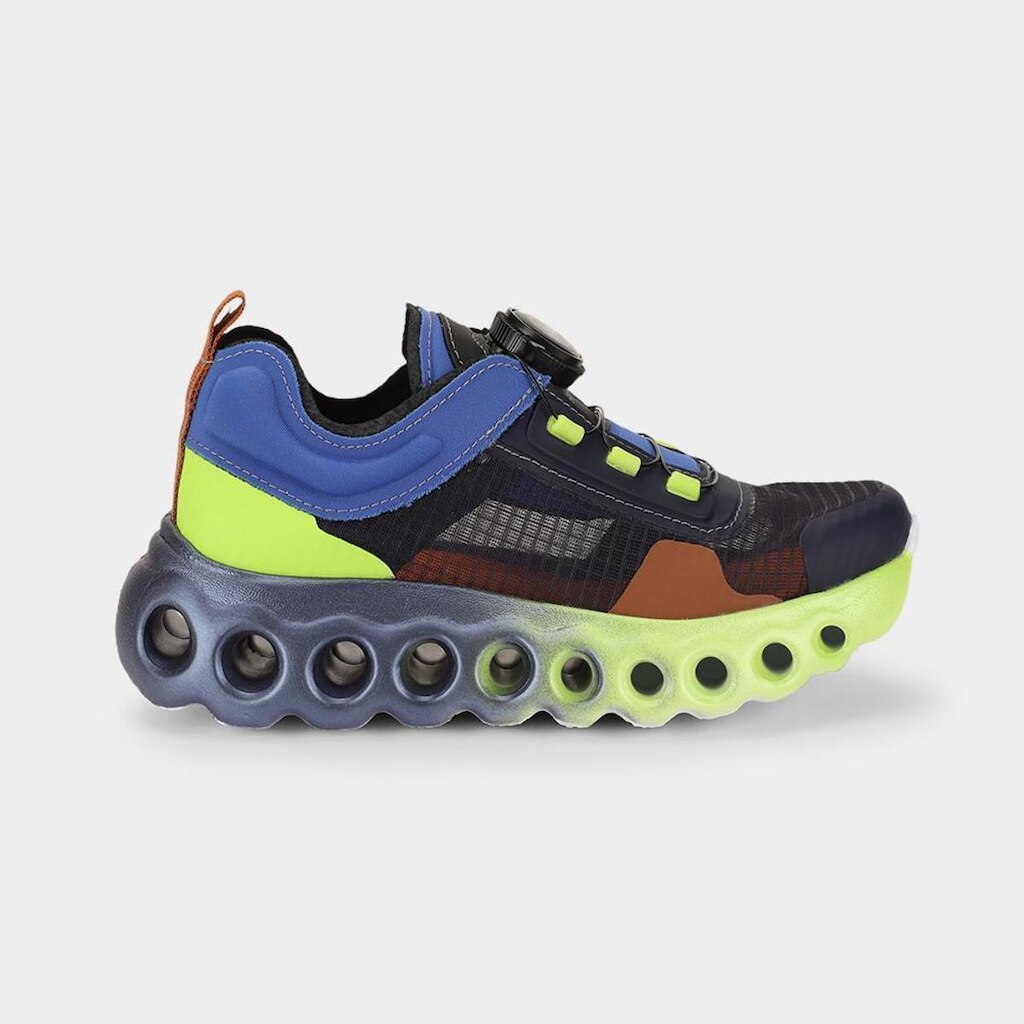 Tênis Infantil Bibi Roller Sport Preto Azul com Verde