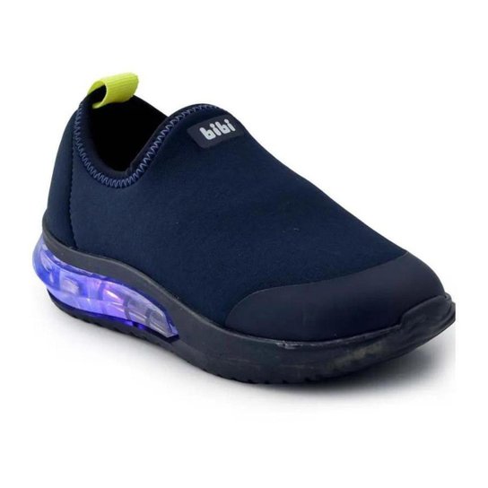 Tênis Infantil Bibi Slip-on Masculino - Azul Menor preço em Tênis Infantil Bibi Slip-on Masculino - Azul