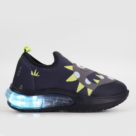 Tênis Infantil Bibi Space Com Led Masculino - Preto+verde Menor preço em Tênis Infantil Bibi Space Com Led Masculino - Preto+verde